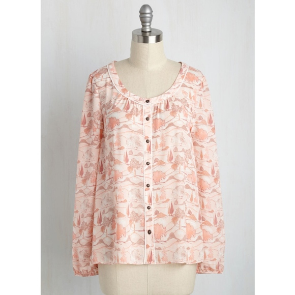 Modcloth Tops - ModCloth Hillside Button Up Top, Sz M